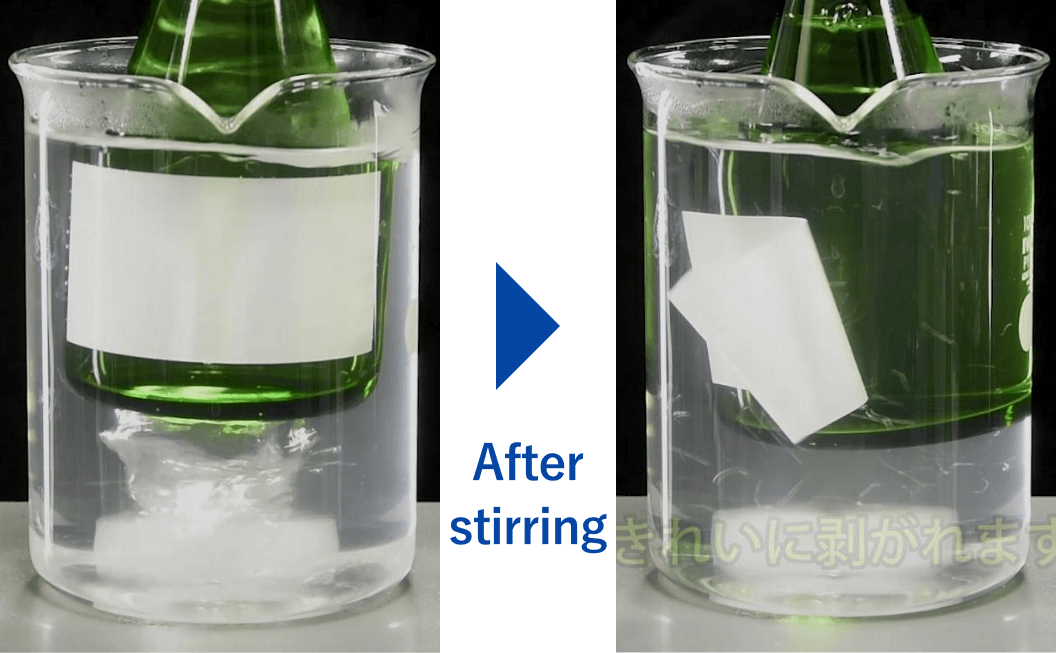 Alkaline wash-off type