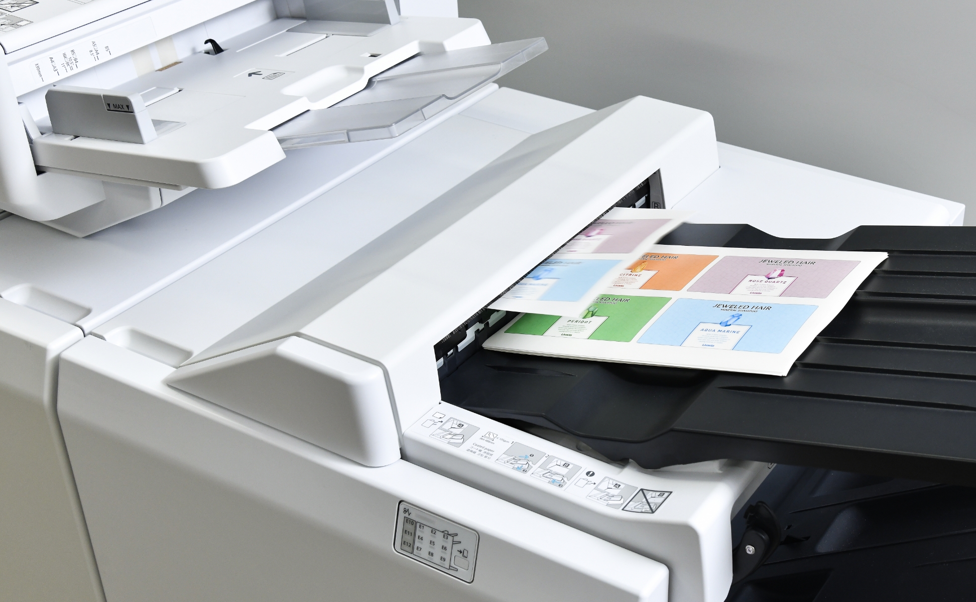 産業用デジタル印刷機対応ラベル素材（耐水紙）